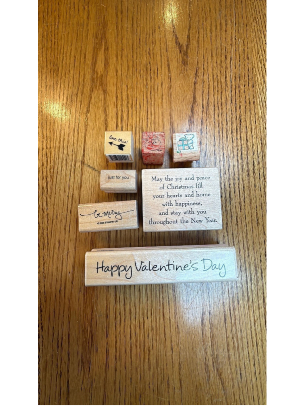 Stamp lot - holiday, Cat, Bear, Present, Valentine's Day & More #4 (qty 7)